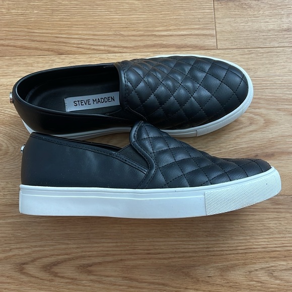 Steve Madden Women's Shoes Steve Madden ECENTRCQ Slip On Sneaker Size 7 Black - Picture 7 of 7